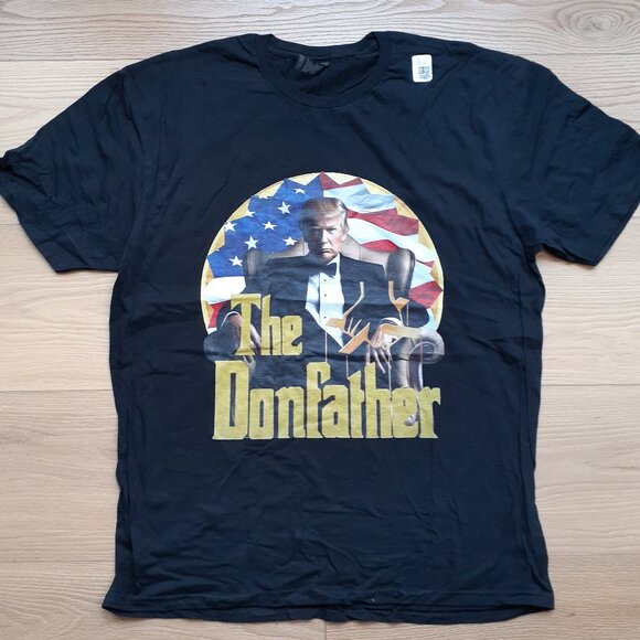 New XL - Trump The DonFather Black T-Shirt - Picture 4 of 4